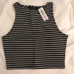 Aritzia striped crop top